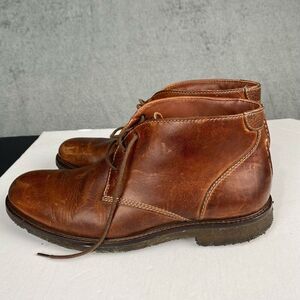 JOHNSTON MURPHY Men's Size 8M Brown Oak Leather Dessert Chukka Boots Shoe